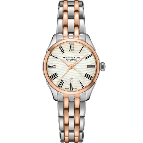 Hamilton Jazzmaster Lady Auto 30 Stainless Steel - Rose Gold / MOP / Bracelet H42225191