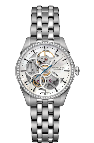 Hamilton Jazzmaster Skeleton Lady Auto 36 Stainless Steel - Diamond / MOP / Bracelet H42405191
