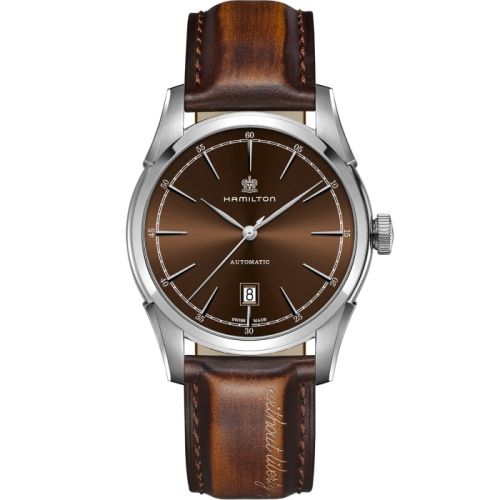 Hamilton Spirit of Liberty Auto 42 Stainless Steel / Brown H42415501