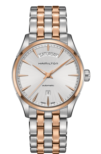 Hamilton Jazzmaster 42 Day Date Stainless Steel - Rose Gold / Silver / Bracelet H42525251