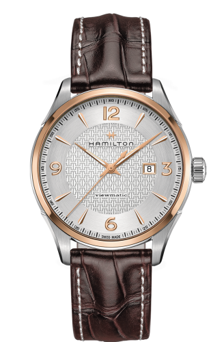Hamilton Jazzmaster Viewmatic Auto 44 Stainless Steel - Rose Gold / Silver H42725551