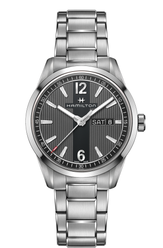 Hamilton Broadway Day Date Quartz Steel / Grey / Bracelet H43311135