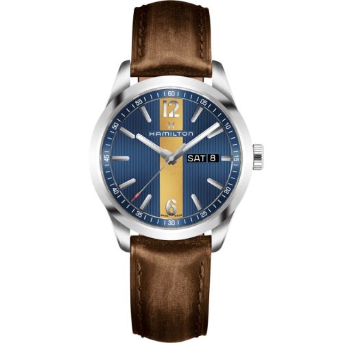 Hamilton Broadway Day Date Quartz Steel / Blue H43311541