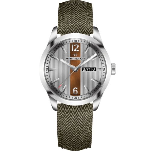 Hamilton Broadway Day Date Quartz Steel / Grey H43311985