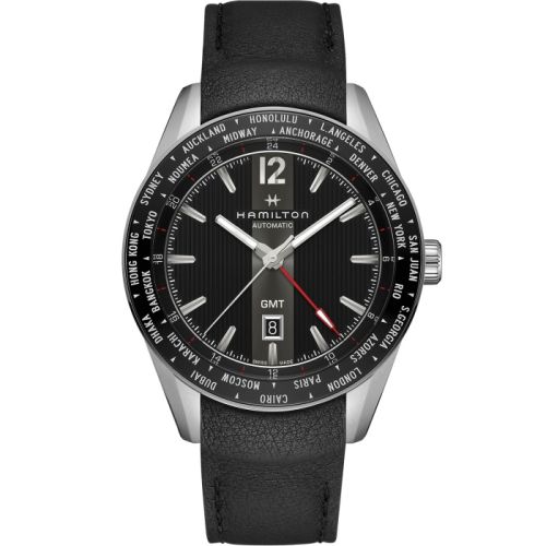 Hamilton Broadway GMT Limited Edition 46 Stainless Steel / Black H43725731