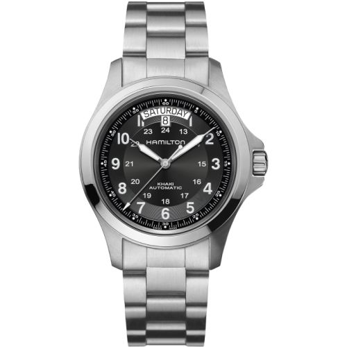 Hamilton Khaki Field King Auto 40 Stainless Steel / Black / Bracelet H64455133