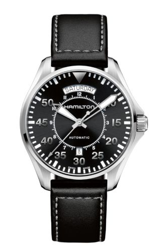 Hamilton Khaki Pilot Day Date Auto 42 Stainless Steel / Black H64615735