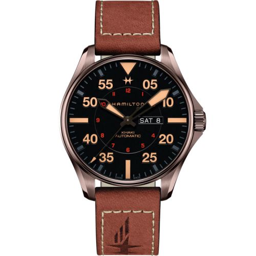 Hamilton Khaki Pilot Day-Date Auto 46 PVD / Black H64705531