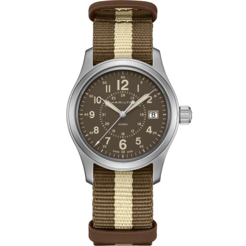 Hamilton Khaki Field Quartz 38 Stainless Steel / Brown / NATO H68201093