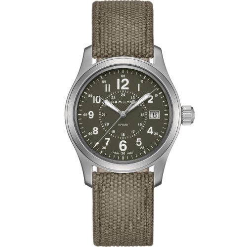 Hamilton Khaki Field Quartz 38 Stainless Steel / Green H68201963
