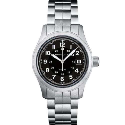 Hamilton Khaki Field Quartz 38 Stainless Steel / Black / Bracelet H68411133