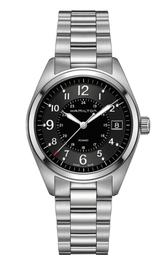 Hamilton Khaki Field Quartz Steel / Black / Bracelet H68551933
