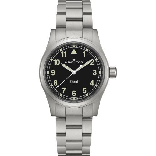 Hamilton Khaki Field Quartz 38 Stainless Steel / Black / Bracelet H69401130