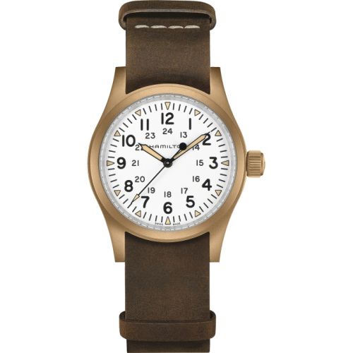 Hamilton Khaki Field Mechanical 38 Bronze / White H69459510