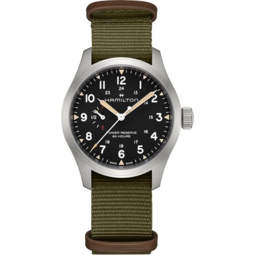 Hamilton Khaki Field Mechanical Power Reserve Stainless Steel / Black H69509930