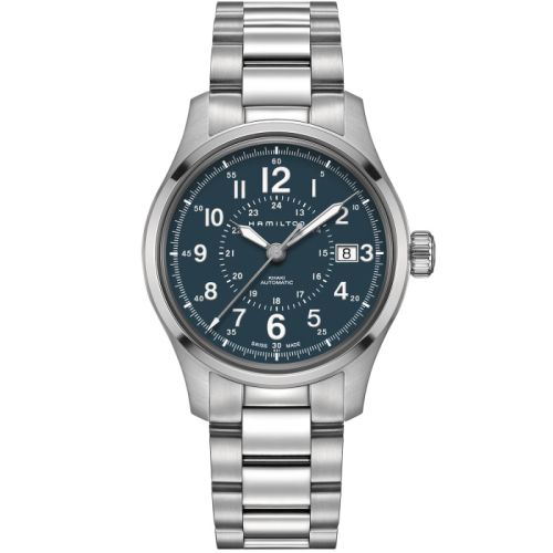 Hamilton Khaki Field Auto 40 Stainless Steel / Blue / Bracelet H70305143