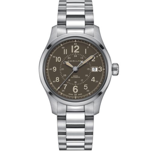 Hamilton Khaki Field Auto 40 Stainless Steel / Brown / Bracelet H70305193
