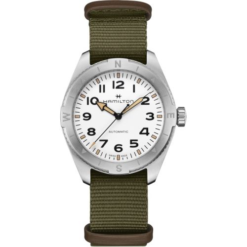 Hamilton Khaki Field Expedition 41 Stainless Steel / White / NATO H70315910