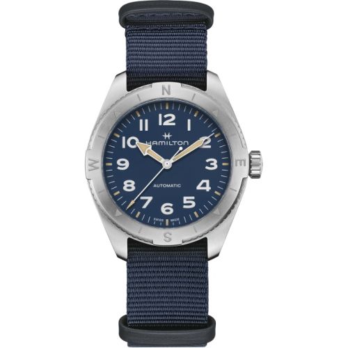 Hamilton Khaki Field Expedition 41 Stainless Steel / Blue / NATO H70315940