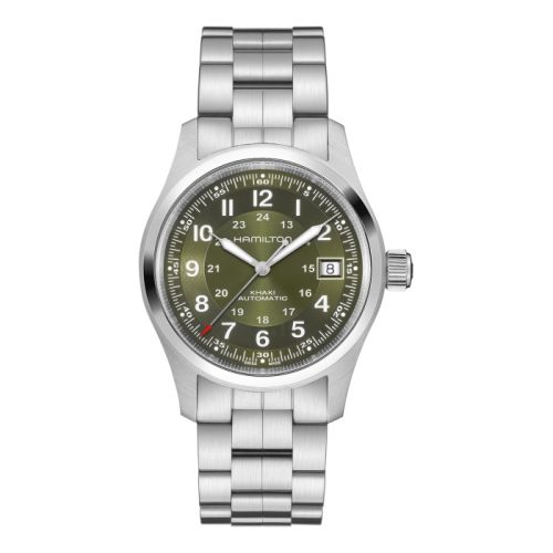 Hamilton Khaki Field Auto 38 Stainless Steel / Green / Bracelet H70455160