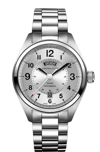 Hamilton Khaki Field Day Date Auto Silver / Bracelet H70505153