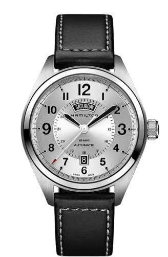 Hamilton Khaki Field Day Date Auto Silver / Leather H70505753