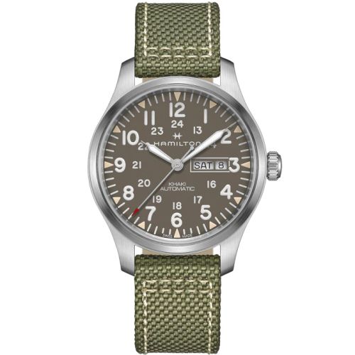 Hamilton Khaki Field Day Date Auto Stainless Steel / Grey H70535081