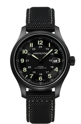 Hamilton Khaki Field Titanium Auto Black H70575733