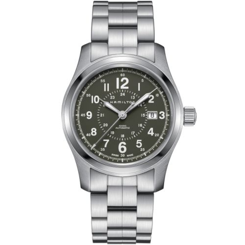 Hamilton Khaki Field Auto 42 Stainless Steel / Green / Bracelet H70605163