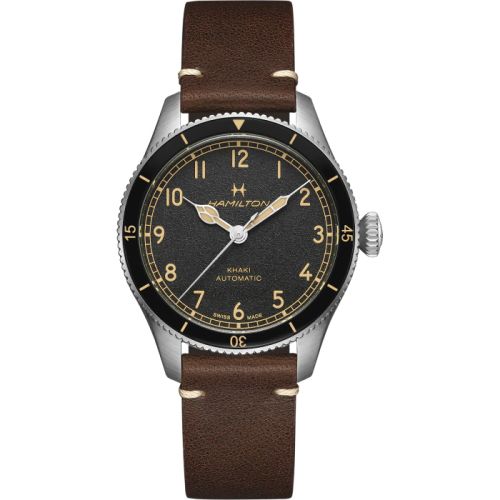 Hamilton Khaki Pilot Pioneer 38 Stainless Steel / Black H76205530