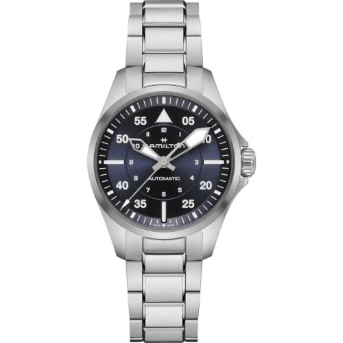 Hamilton Khaki Aviation Pilot Auto 36 Stainless Steel / Blue / Bracelet H76215140