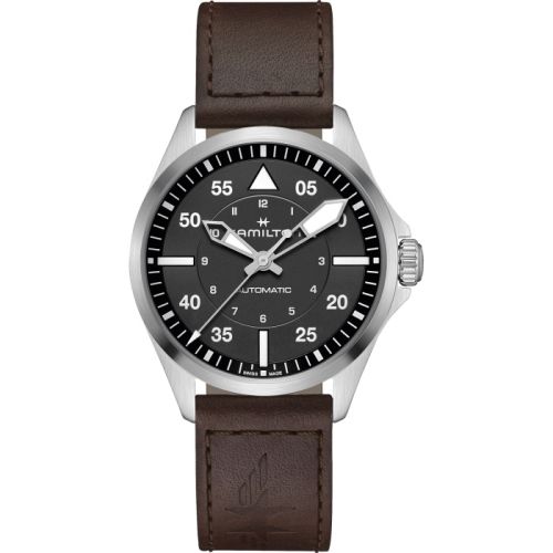 Hamilton Khaki Aviation Pilot Auto 39 Stainless Steel / Black H76305530