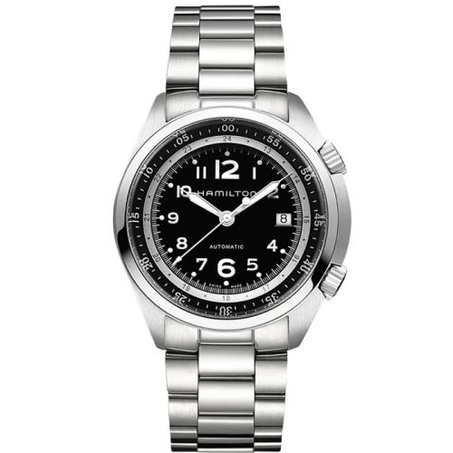 Hamilton Khaki Pilot Pioneer Auto Stainless Steel / Black / Bracelet H76455133