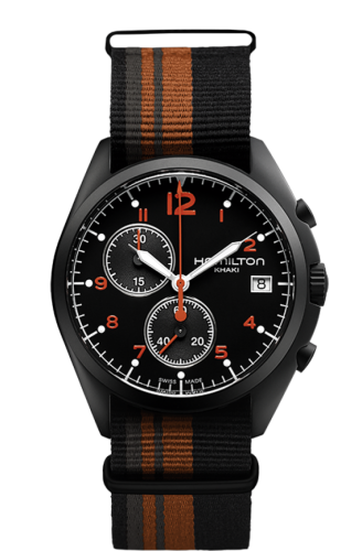 Hamilton Khaki Aviation Pilot Pioneer Chrono Quartz Volcano H76582933