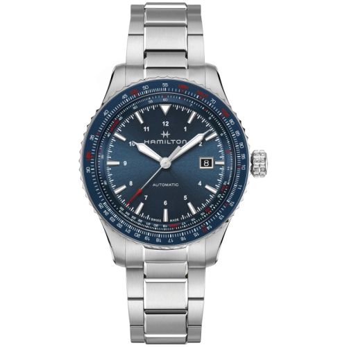 Hamilton Khaki Aviation Converter Auto Stainless Steel / Blue / Bracelet H76645140