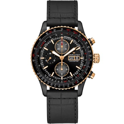 Hamilton Khaki Aviation Converter Auto Chrono PVD / Rose Gold / Black H76736730