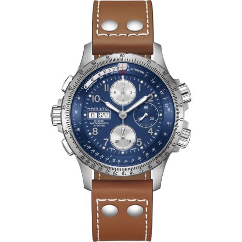 Hamilton Khaki Aviation X-Wind Stainless Steel / Blue H77506540