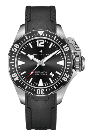 Hamilton Frogman Auto 42 Stainless Steel / Black Rubber H77605335