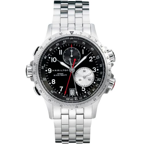 Hamilton Khaki Aviation ETO Black / Bracelet H77612133