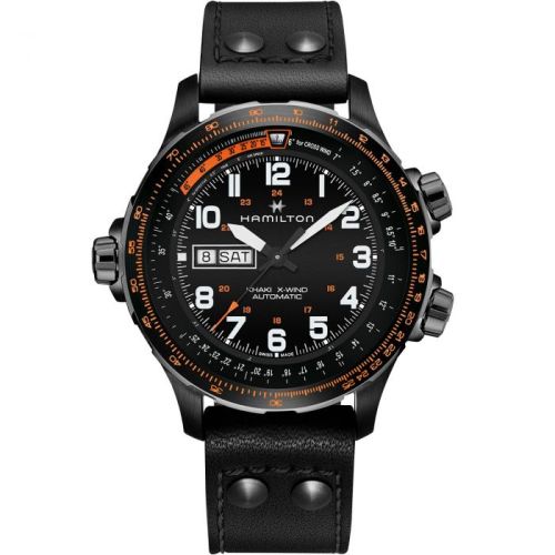 Hamilton Khaki Aviation X Wind Day Date Auto PVD / Black H77785733