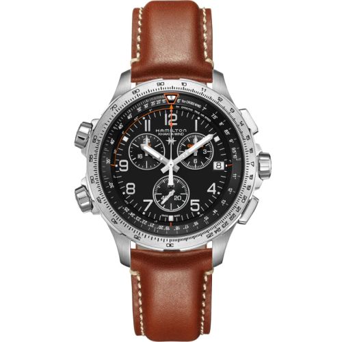 Hamilton Khaki Aviation X-Wind GMT Chrono Quartz Stainless Steel / Black H77912535