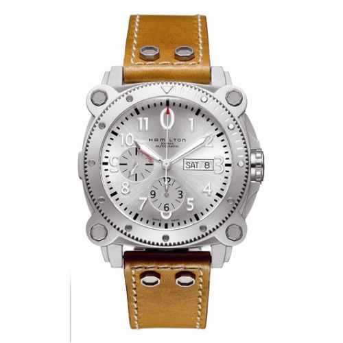 Hamilton Khaki Navy BeLOWZERO Auto Chrono Stainless Steel / Silver H78616553