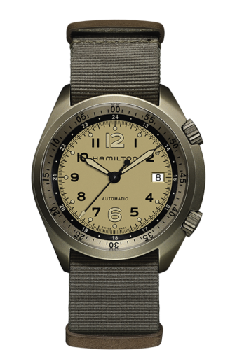Hamilton Khaki Pilot Pioneer Alu Beige Auto H80435895