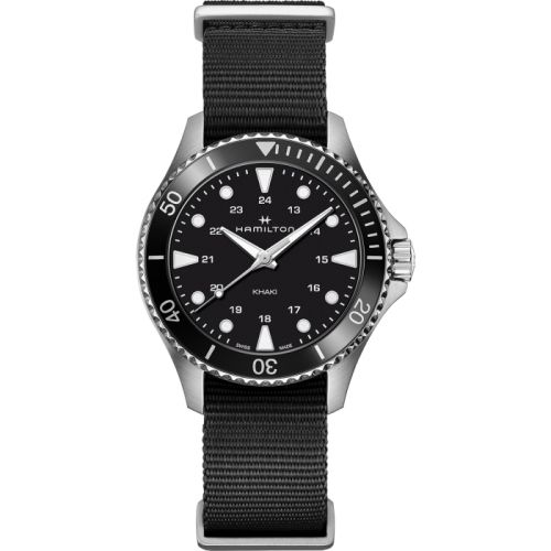 Hamilton Khaki Navy Scuba Quartz 37 Stainless Steel / Black / NATO H82201931