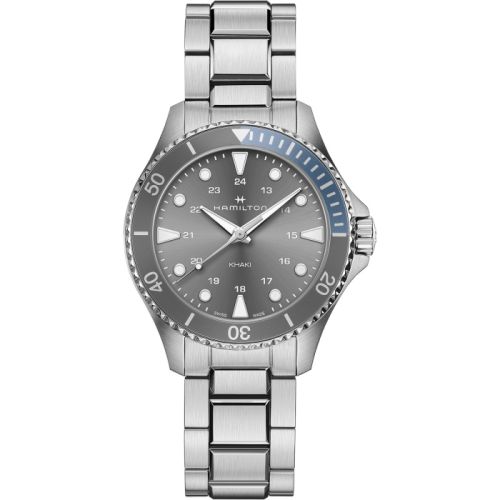 Hamilton Khaki Navy Scuba Quartz 37 Stainless Steel / Grey / Bracelet H82211181