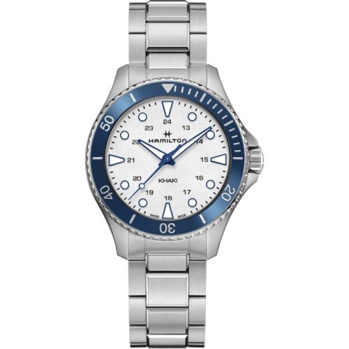 Hamilton Khaki Navy Scuba Quartz 37 Stainless Steel / White / Bracelet H82231150