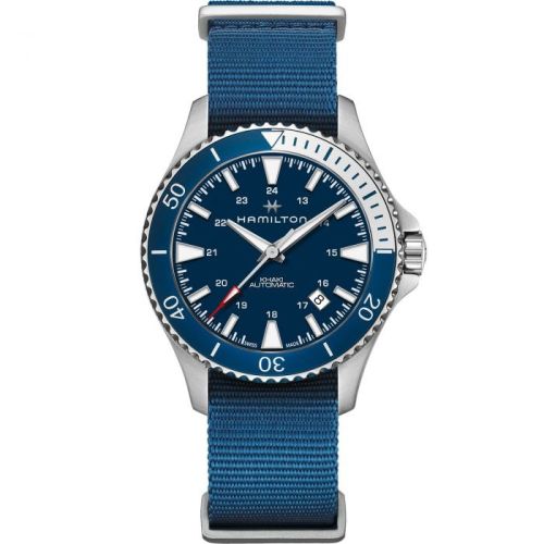Hamilton Khaki Navy Scuba Auto Stainless Steel / Blue / NATO H82345941