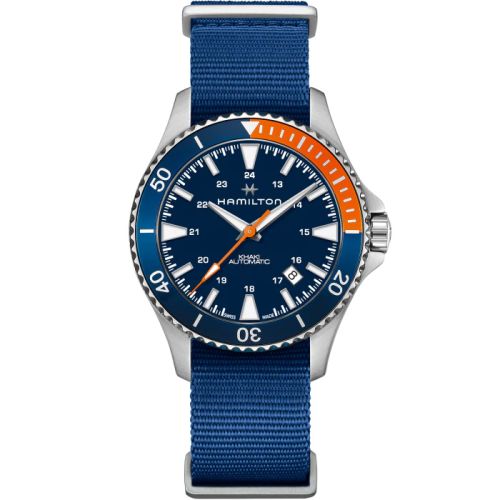 Hamilton Khaki Navy Scuba Auto Stainless Steel / Blue / NATO H82365941