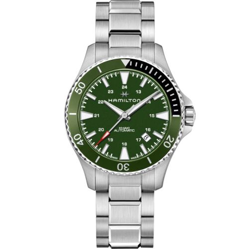 Hamilton Khaki Navy Scuba Auto Stainless Steel / Green / Bracelet H82375161