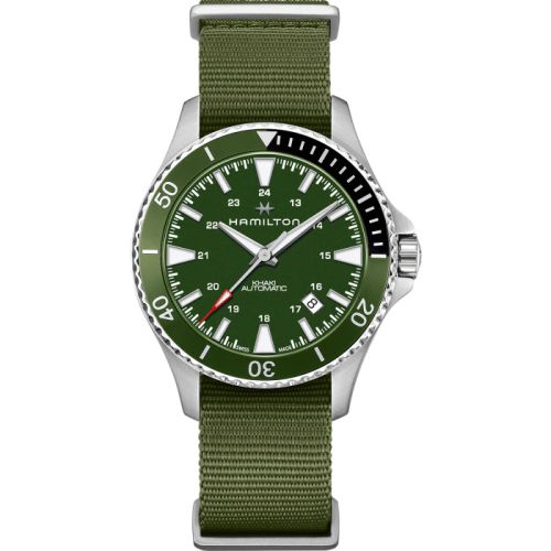 Hamilton Khaki Navy Scuba Auto Stainless Steel / Green H82375961
